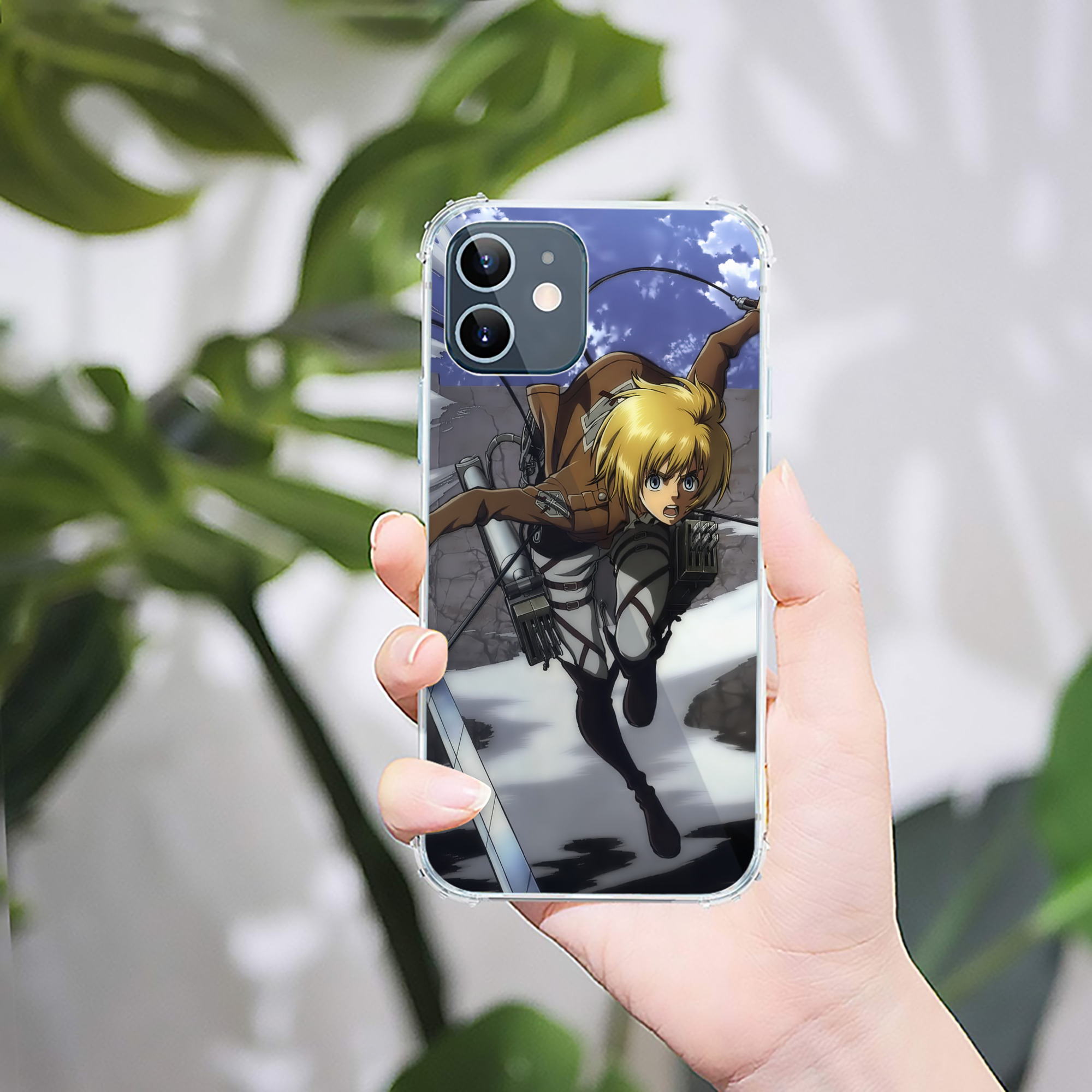 （画像用） 進撃の巨人 Attack on Titan 【iPhone 12シリーズ対応】透明スマホケース（クリアソフトケース）